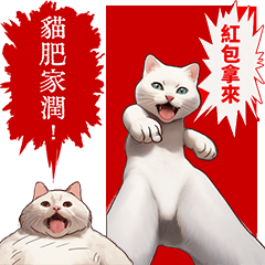 [LINEスタンプ] 猫の新年の楽しみ超面白い春祭り 2