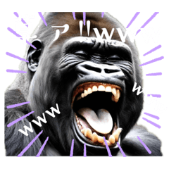 [LINEスタンプ] 厨二GORILLA