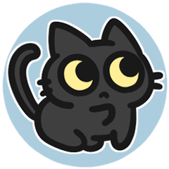 [LINEスタンプ] ゆるかわ黒猫ルア【日常】