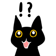 [LINEスタンプ] ある程度使える黒猫