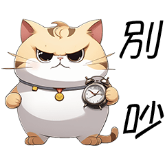 [LINEスタンプ] 小さな太ったオレンジ色の猫の勤務日