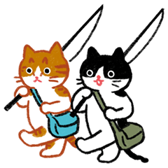 [LINEスタンプ] 日々猫スタンプ 5【釣り】