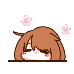 [LINEスタンプ] ひょっこり少女スタンプ