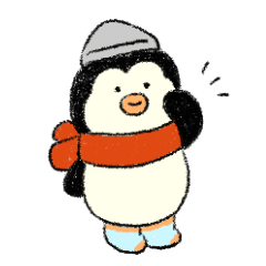 [LINEスタンプ] 冬のスリーピーペンペン