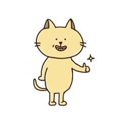 [LINEスタンプ] 歯茎むき出し猫