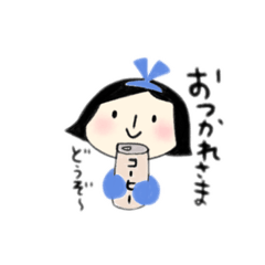 [LINEスタンプ] ほんわか女の子の日常会話♪冬バージョン