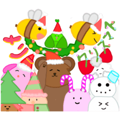 [LINEスタンプ] ハッチーと愉快な仲間たちのクリスマス