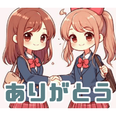 [LINEスタンプ] 握手のハーモニー