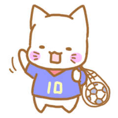 [LINEスタンプ] サッカー好きのネコのスタンプ