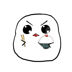 [LINEスタンプ] 気高き文鳥ばーぶ雪さん ぽりてぃっく