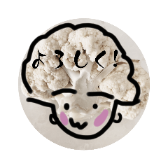 [LINEスタンプ] カリフラワーさん