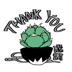 [LINEスタンプ] アガベ Agave   塊根植物