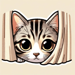 [LINEスタンプ] かわいいアメリカンショートヘアの子猫