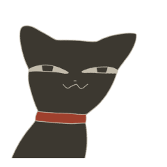 [LINEスタンプ] うごく！黒猫のマロ