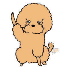 [LINEスタンプ] 羊カットのトイプードル