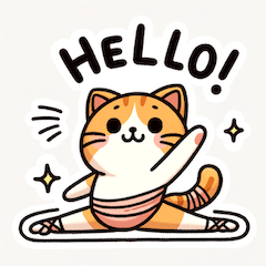 [LINEスタンプ] チュチュを着た猫