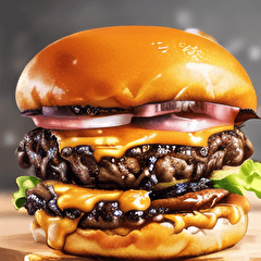 [LINEスタンプ] 美味しそうなハンバーガーの画像（メイン）