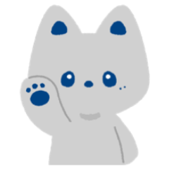 [LINEスタンプ] ゆるく生きたいブルーキャット