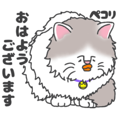 [LINEスタンプ] へなぴこ。モフ猫 チャーミーくん