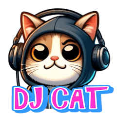 [LINEスタンプ] DJキャット ジョー