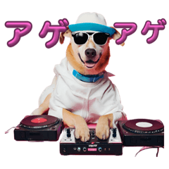 [LINEスタンプ] ファンキー犬