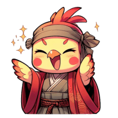 [LINEスタンプ] 武者鳥