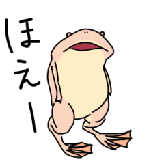 [LINEスタンプ] アルビノツメガエル