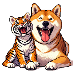 [LINEスタンプ] 毎年使える あけおめ 柴犬 様々などうぶつ