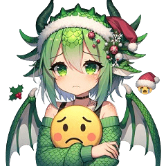 [LINEスタンプ] ドラゴン(竜、辰)女子のクリスマス