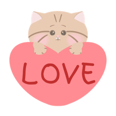 [LINEスタンプ] Love猫ちゃん