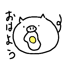 [LINEスタンプ] ゆるっとブタさんの日常