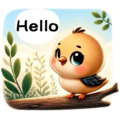[LINEスタンプ] 小鳥の毎日挨拶4