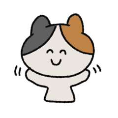 [LINEスタンプ] ミケ猫みー子