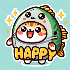 [LINEスタンプ] マグロ猫