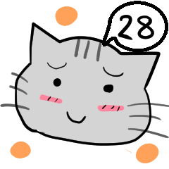 [LINEスタンプ] ひと言伝えるふきだしネコ 28