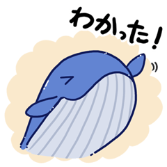 [LINEスタンプ] おすましくじらの日常スタンプ 2