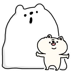 [LINEスタンプ] 岡山弁を喋る柴犬(白)◎冬の画像（メイン）