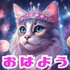 [LINEスタンプ] 銀河姫猫伝説