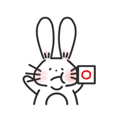 [LINEスタンプ] 毎日使える！うさぎとひよこ