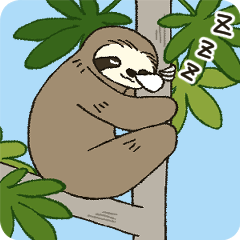 [LINEスタンプ] ナマケモノのんびぃ