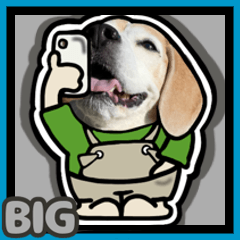 [LINEスタンプ] ビーグル犬BIG 2