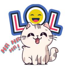 [LINEスタンプ] 猫の生活に関する小さなこと (英語版)