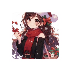 [LINEスタンプ] クリスマス女子
