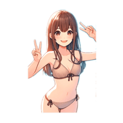 [LINEスタンプ] JKの夏休み