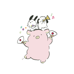 [LINEスタンプ] ぶたたふれんず(日常1)