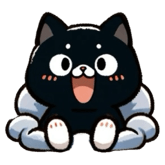 [LINEスタンプ] 黒猫の楽園