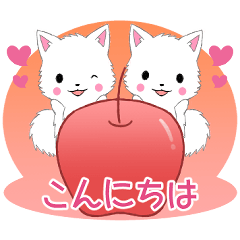 [LINEスタンプ] 飛び出す！ちび白モフ3【日常】