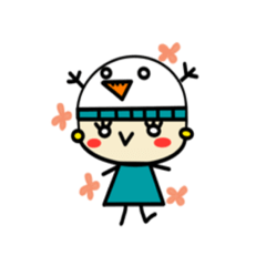 [LINEスタンプ] ゆきだるまの ゆきちゃん