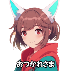 [LINEスタンプ] かわいい猫耳娘