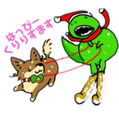 [LINEスタンプ] りりかわスタンプ クリスマス〜正月編